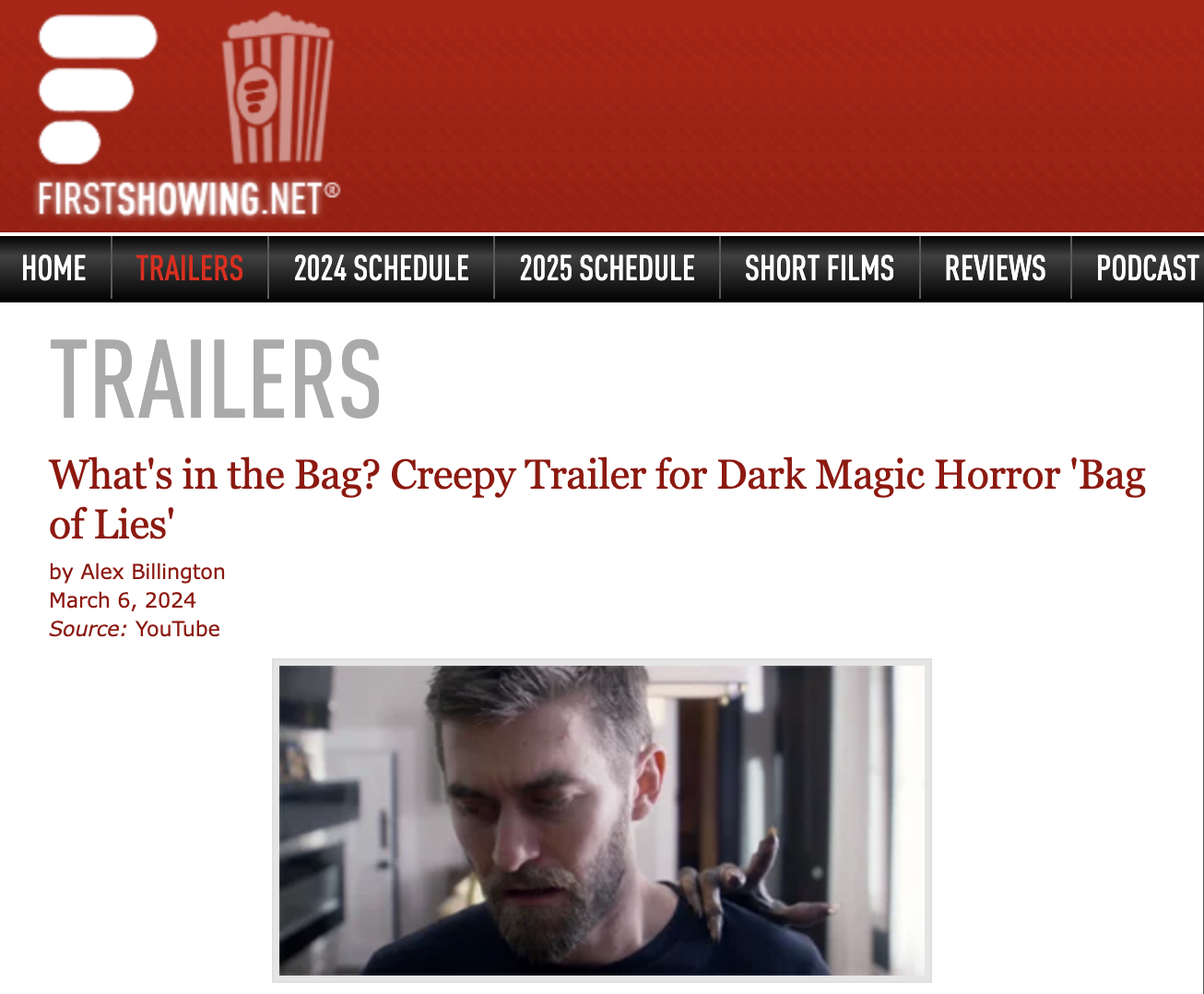 What's in the Bag? Creepy Trailer for Dark Magic Horror 'Bag of Lies'